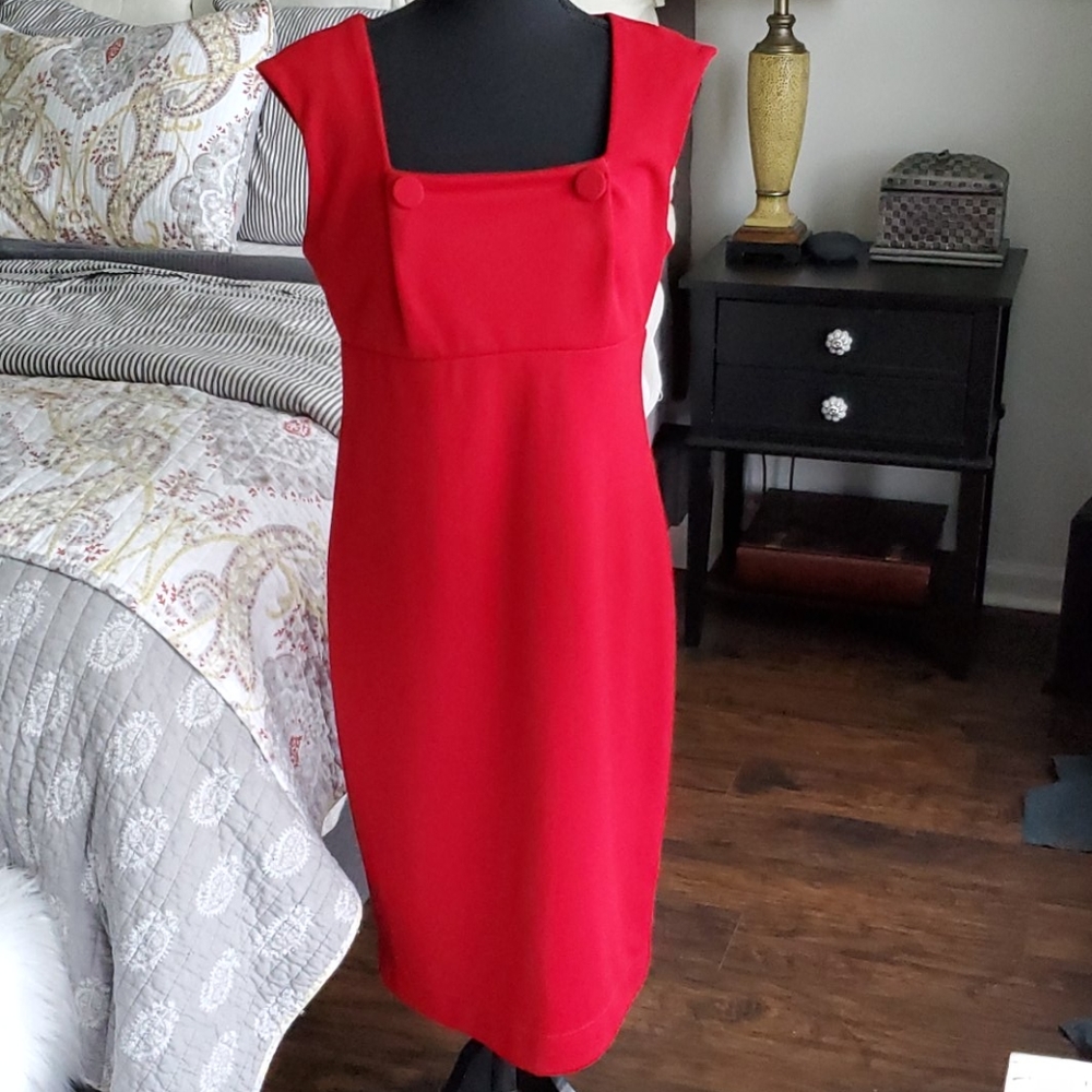 Adrienne Vittadini Red Dres sz 6